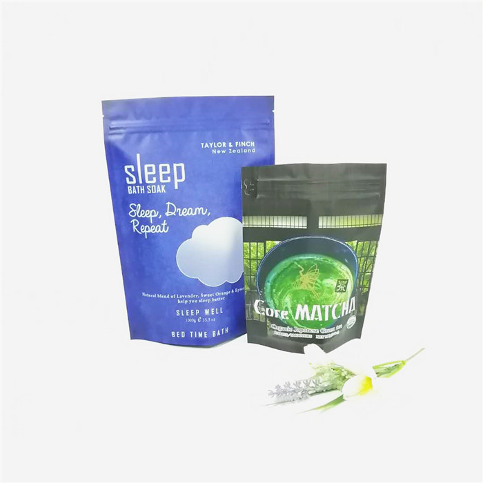 Niestandardowe opakowanie na sól do kąpieli / peeling do ciała z folii aluminiowej 12oz