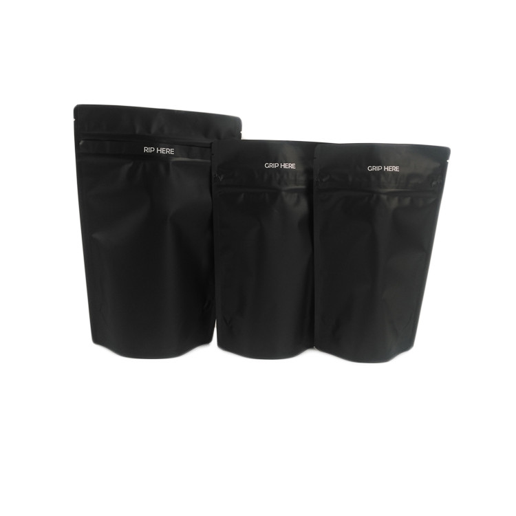 W magazynie czarna folia aluminiowa odporna na dzieci jadalna żywność klasy gumowatej CBD Canabis opakowanie odporna na zapach torba