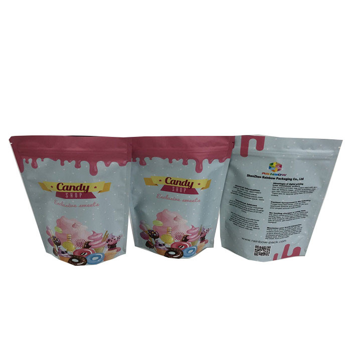 280g Protein Shake Doypack 100 Micron Matte Mylar Zipper Torby