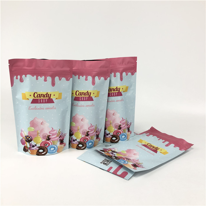 Druk cyfrowy Zip Lock 120 mikronów VMPET Stand Up Pouch