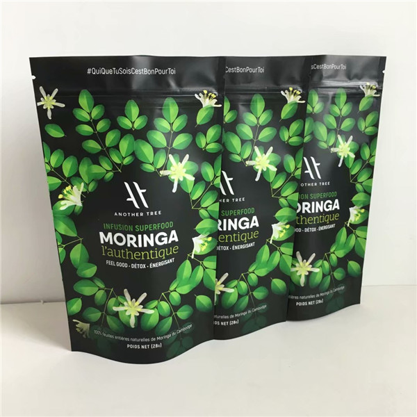 Dostawca z Chin Niestandardowy projekt Drukowanie Woreczki z folii aluminiowej z możliwością ponownego uszczelnienia z zamkiem błyskawicznym do pakowania żywności