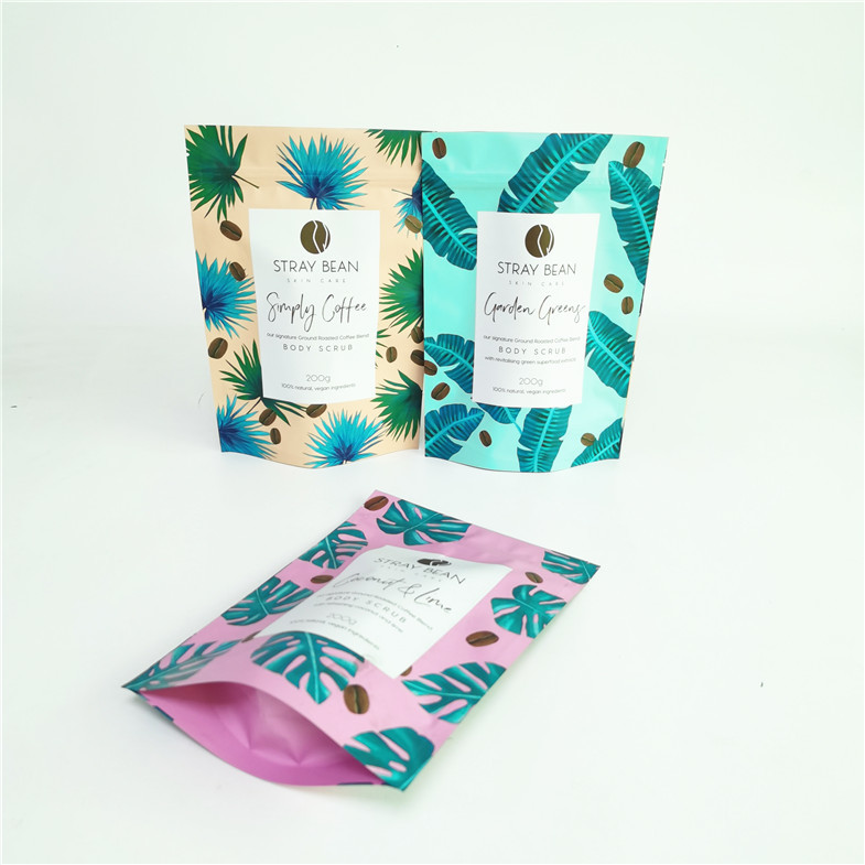 Spersonalizowana torba na peeling do twarzy z solą kawową Doypack Torba na peeling do ciała Suger