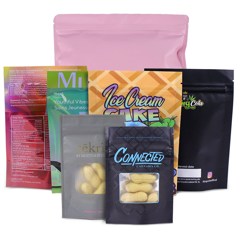 Zamek błyskawiczny z folii aluminiowej CMYK MOPP Zgrzewana torba z mylaru