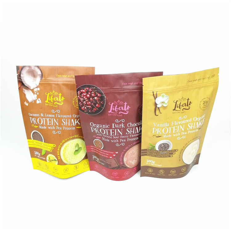 Woreczek foliowy z nadrukiem cyfrowym Kratom w proszku Opakowanie Woreczki foliowe z mylarowym zamkiem błyskawicznym