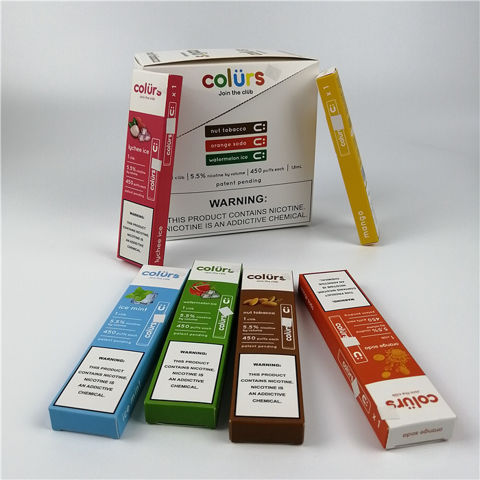 Vape Długopisy Cmyk Hologram Kartonowe pudełka Blistry Tłoczenie na gorąco