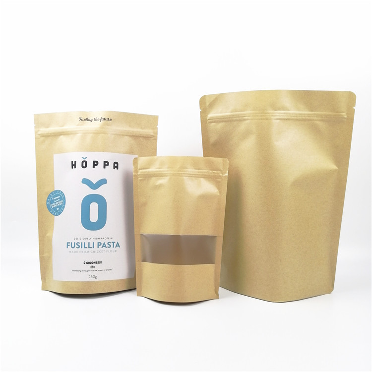 100g 250g Kawa w proszku CYMK VMPET Kraft Paper Bag Zipper