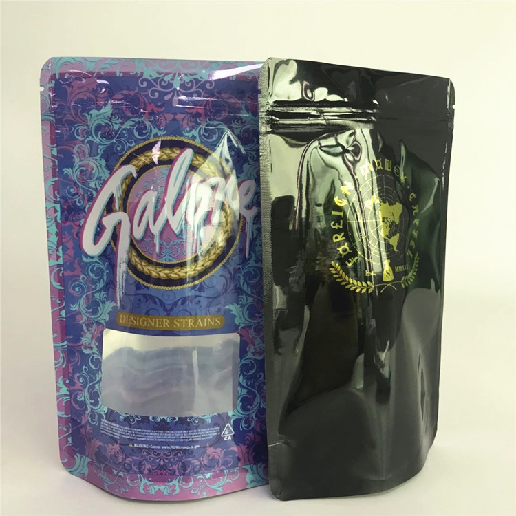 Wyczyść przednie torby mylarowe Druk wklęsły Plastikowe woreczki Opakowanie