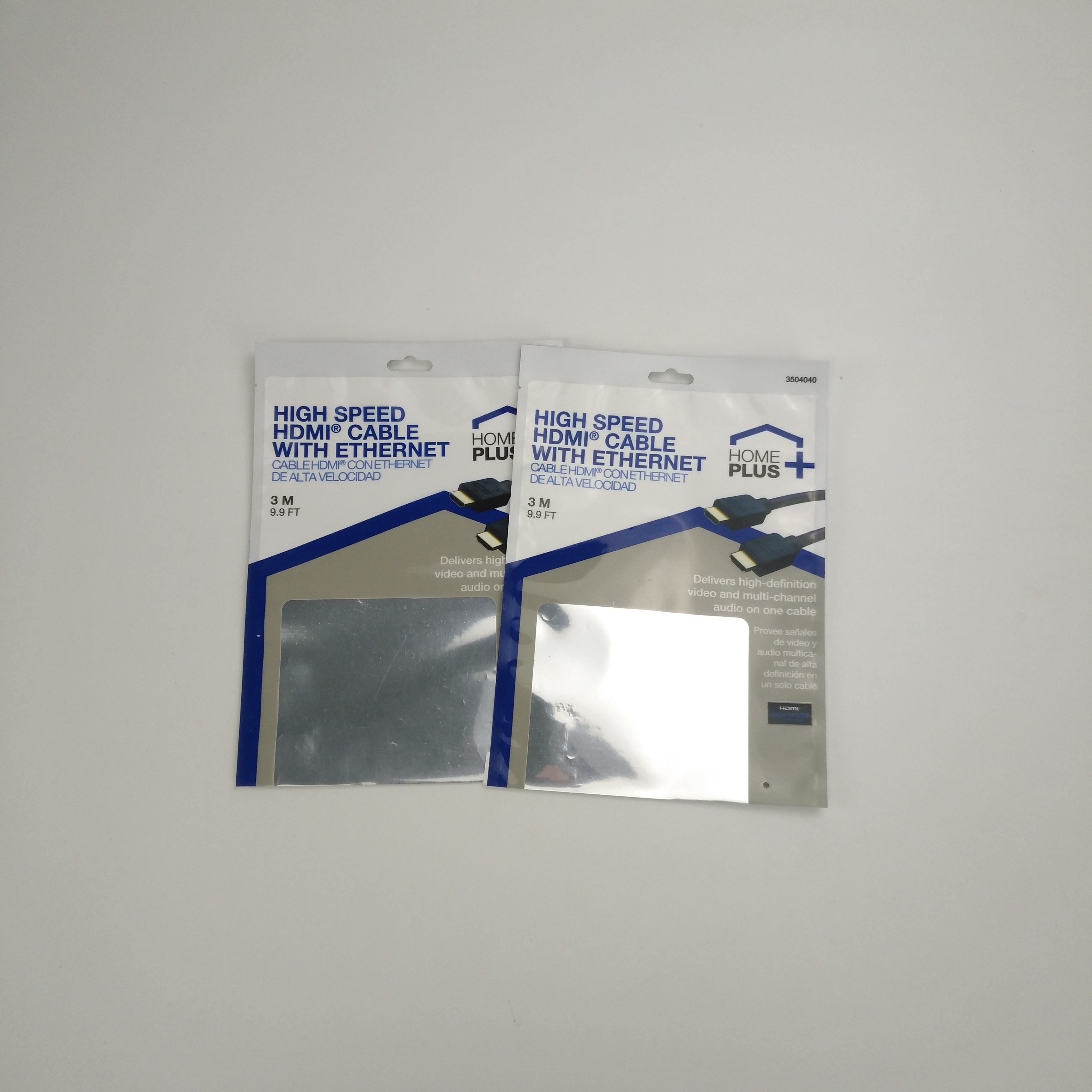 Dostosowane trzy boczne, szczelne torby do pakowania kabli USB Plastikowe woreczki Opakowanie Bezprzewodowe słuchawki z zamkiem błyskawicznym