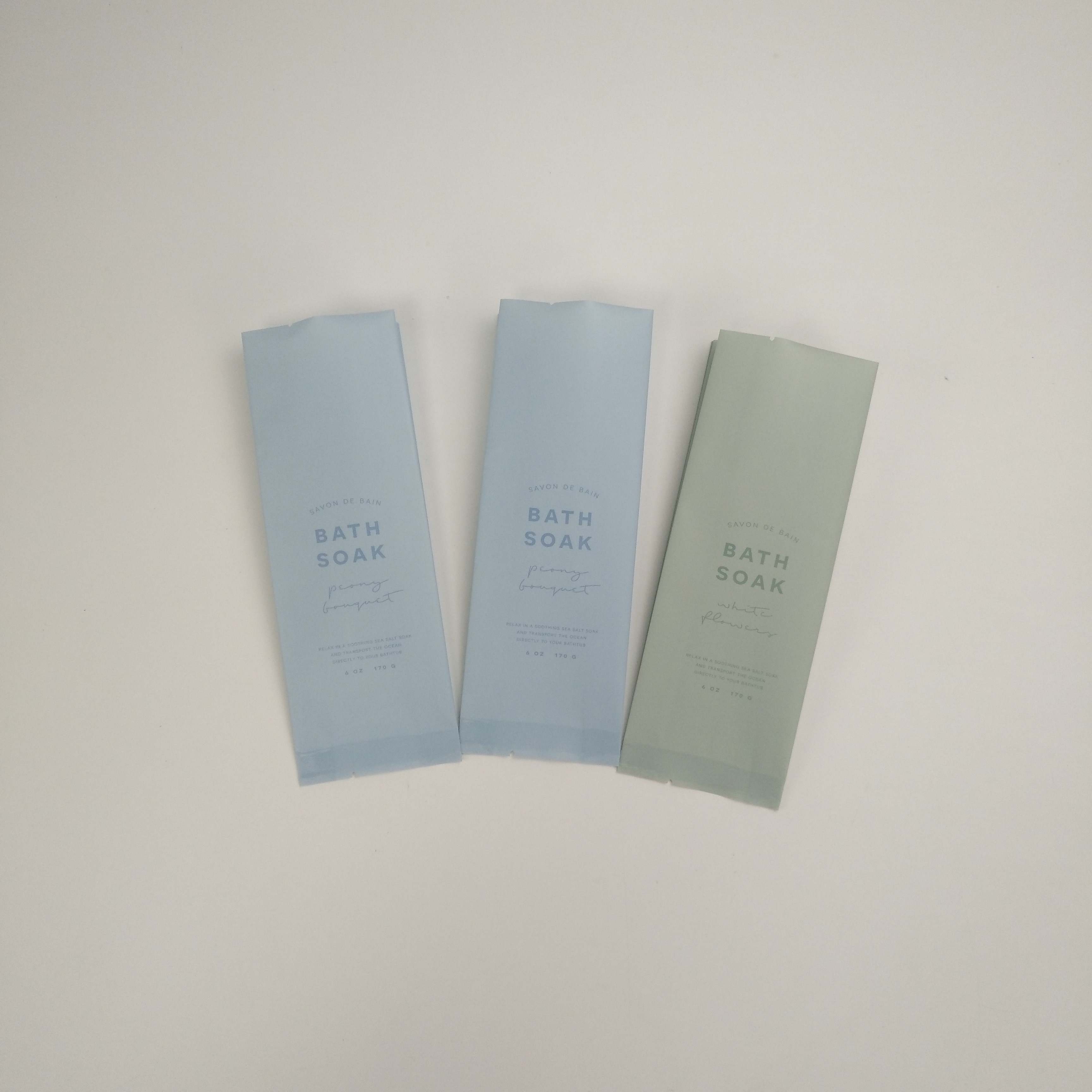 Dostosowane torby do pakowania soli do kąpieli Matt 6oz 170g Torby do pakowania bomby do kąpieli z niestandardowym logo