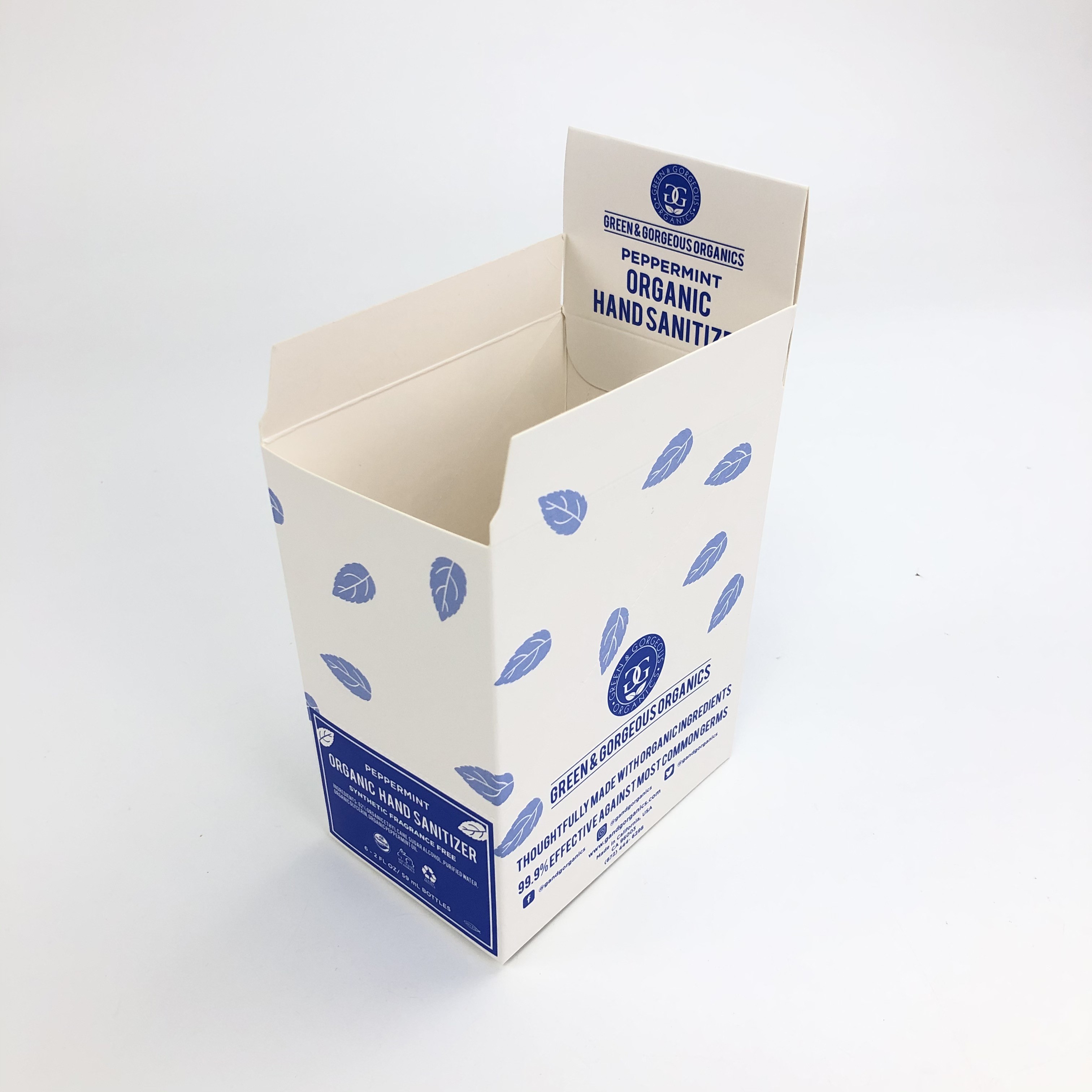 Niestandardowa folia matowa UV tłoczona o grubości 400g 350g Biała tektura na 30 ml butelek 60 ml Opakowanie kartonowe