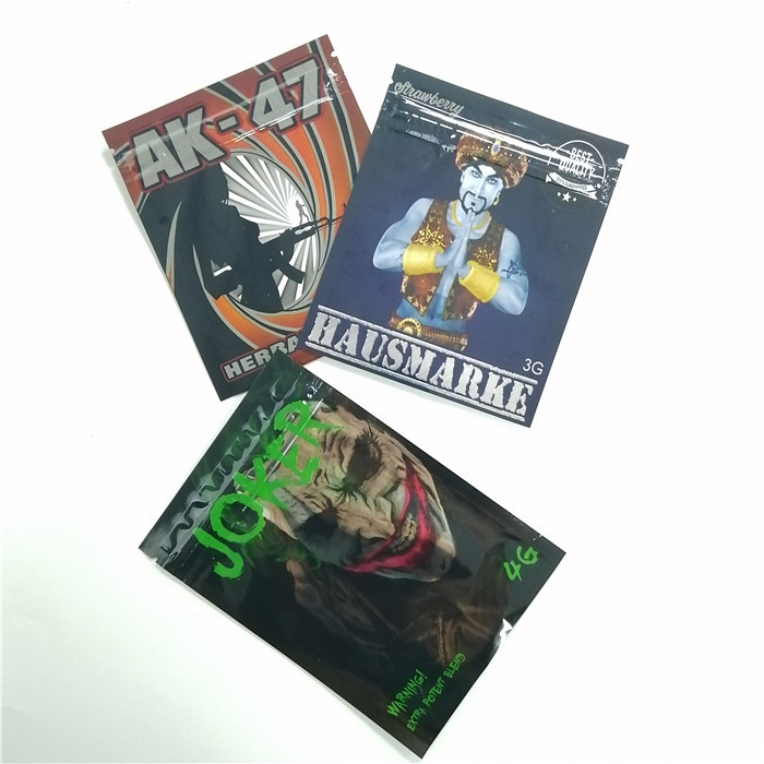 Cmyk 100 mikronów Ziołowe torebki do pakowania kadzideł 4g