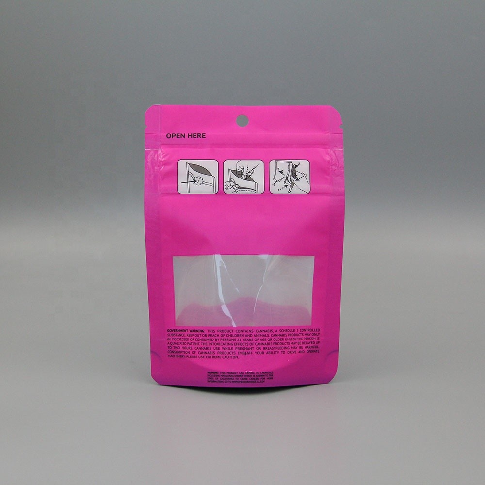 Potrójny zamek CBD Candy Mylar Ziplock Pouch 200mic