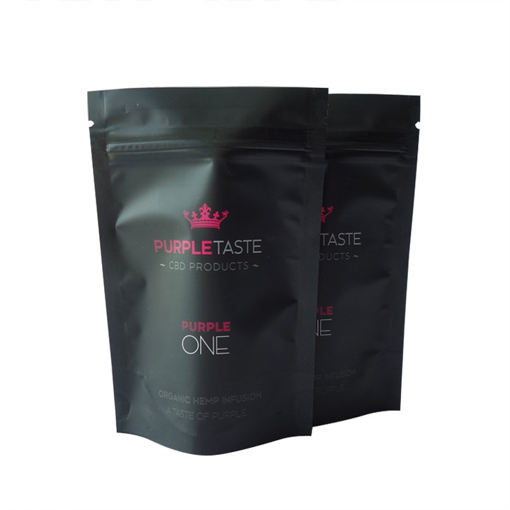 14g 28g Worek foliowy CBD z nadrukiem odpornym na zapachy z zamkiem błyskawicznym