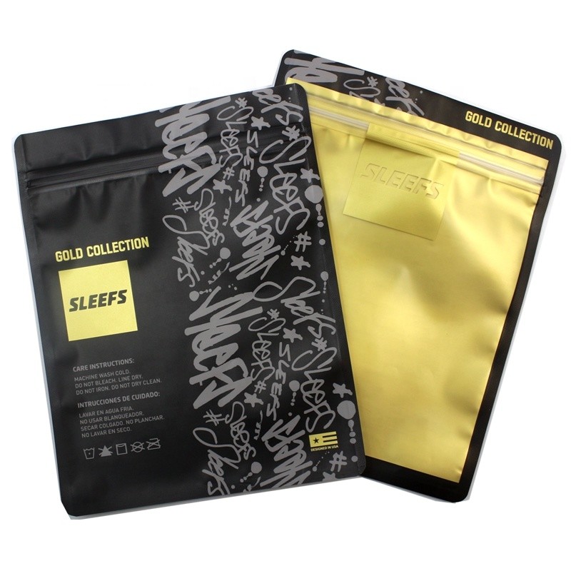 Promocyjna koszulka z nadrukiem na zamek błyskawiczny Zamek błyskawiczny Przezroczyste opakowanie Opp Worek foliowy na odzież