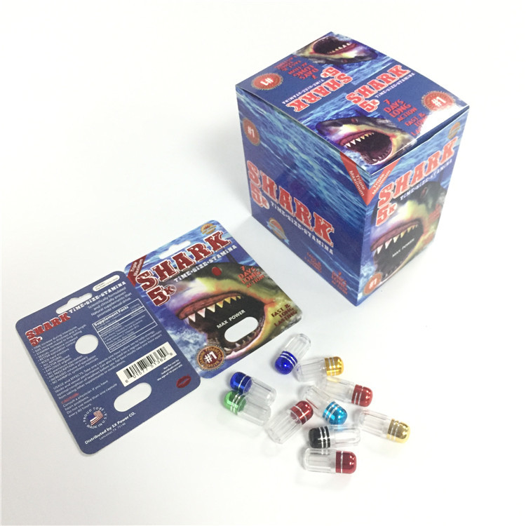 USA Market Sex Pills Paper Blister Card Pakcgaing For Rhino 7 / Rhino 69 / Tiger / Black Mamba Pills