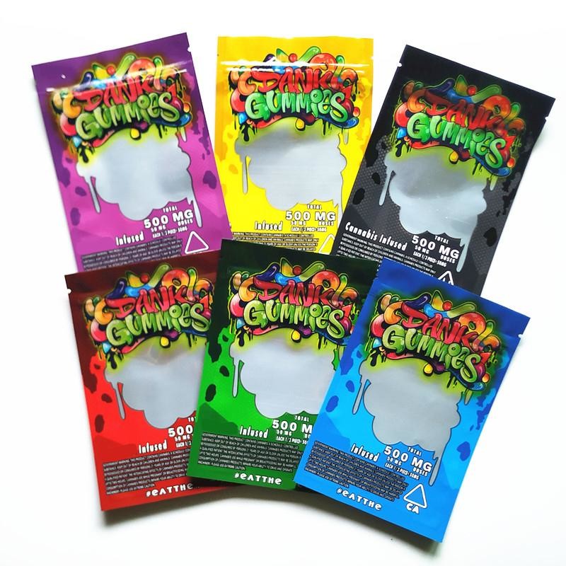 CMYK 4,3 mil grube torby papierowe zabezpieczone przed dziećmi Koperty Cbd