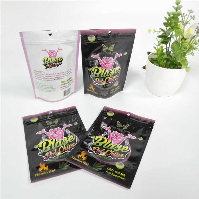 Gummies Weed 90micron Folia laminowana torba do pakowania CMYK