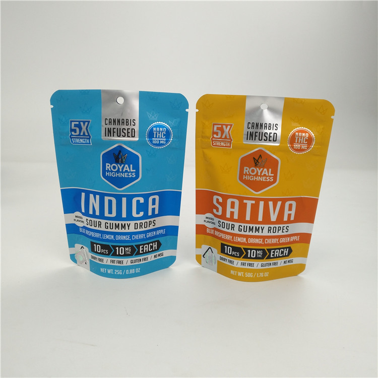 Low Moq 3.5g 7g VMPET Alunminum Folia Mylar Bag 100 mikronów