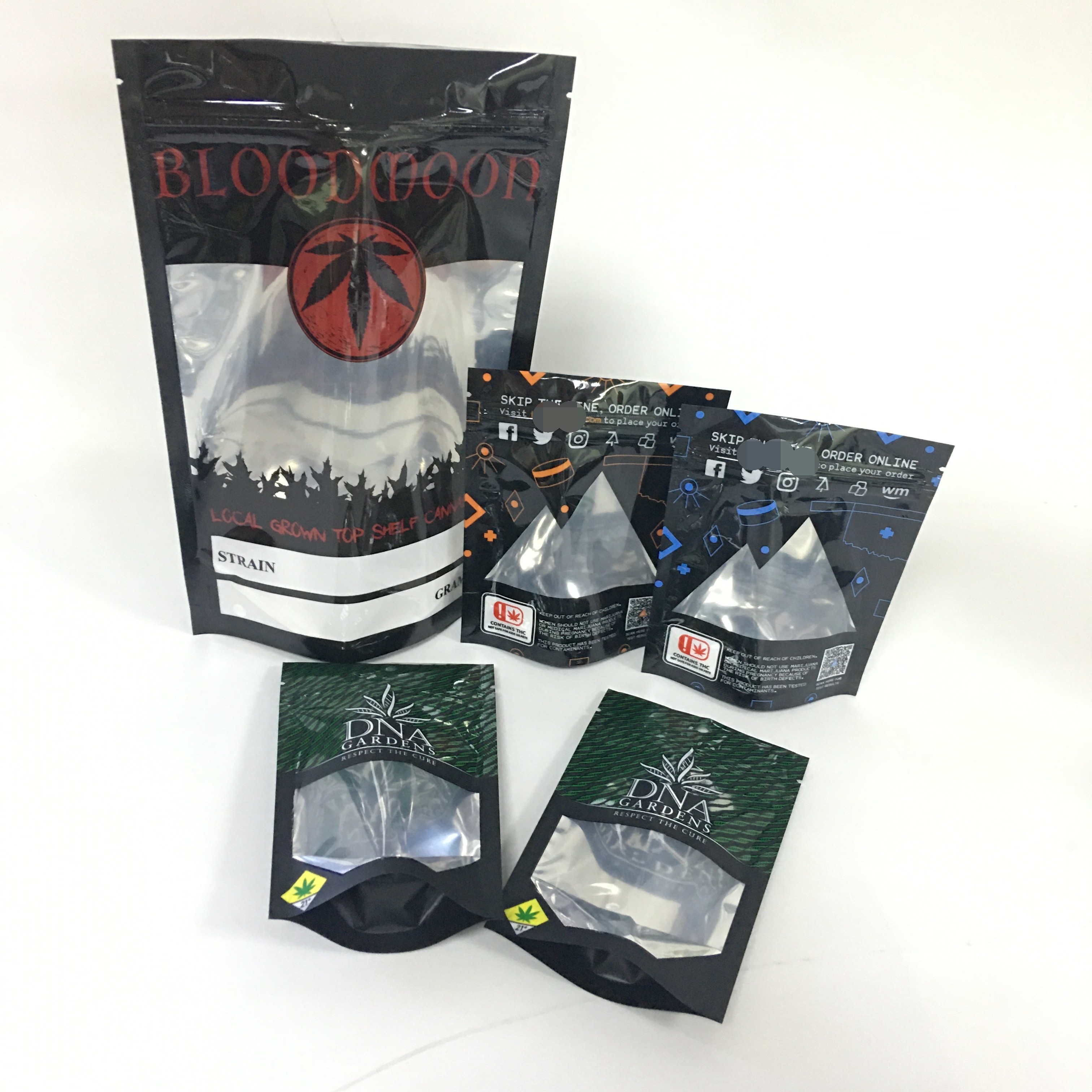 Proszek CMYK 120 mikronów Wielokrotnego użytku woreczek z folii aluminiowej Cbd Gummy