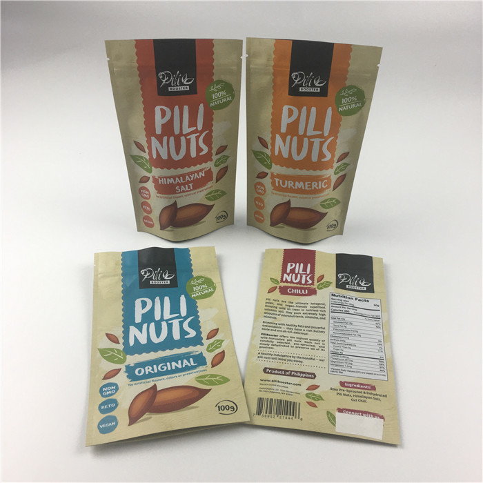 Foliowana, laminowana, zamykana torba Mylar z zamkiem błyskawicznym Doypack Matcha Tea