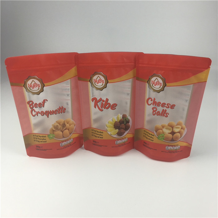 Matowe okno 120 mikronów VMPET Folia aluminiowa Ziplock Torba CMYK