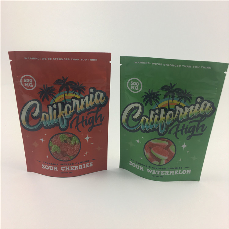 Ciasteczka 3,5g VMPET 100 mikronów Weed Stand Up Pouch na CBD