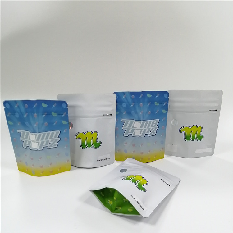 Sugar Zip Lock Mylar Stand Up Plastic Bags Odporny na zapach Druk UV