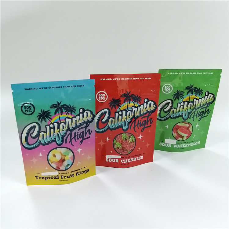 Zioła kwiatowe CBD Ziplock woreczek z trzema uszczelnieniami spersonalizowany drukowany laminowany