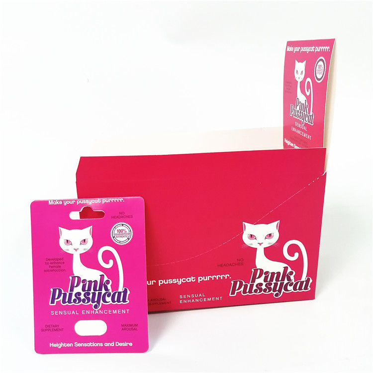 Opakowanie Pussycat Rhino Capsule Pills Blister Druk UV