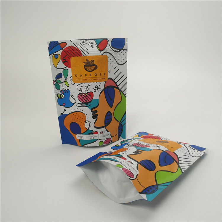 Food Grade Coffee Packaging Mylar Bag Stand Up Pouch Torby na żywność z logo