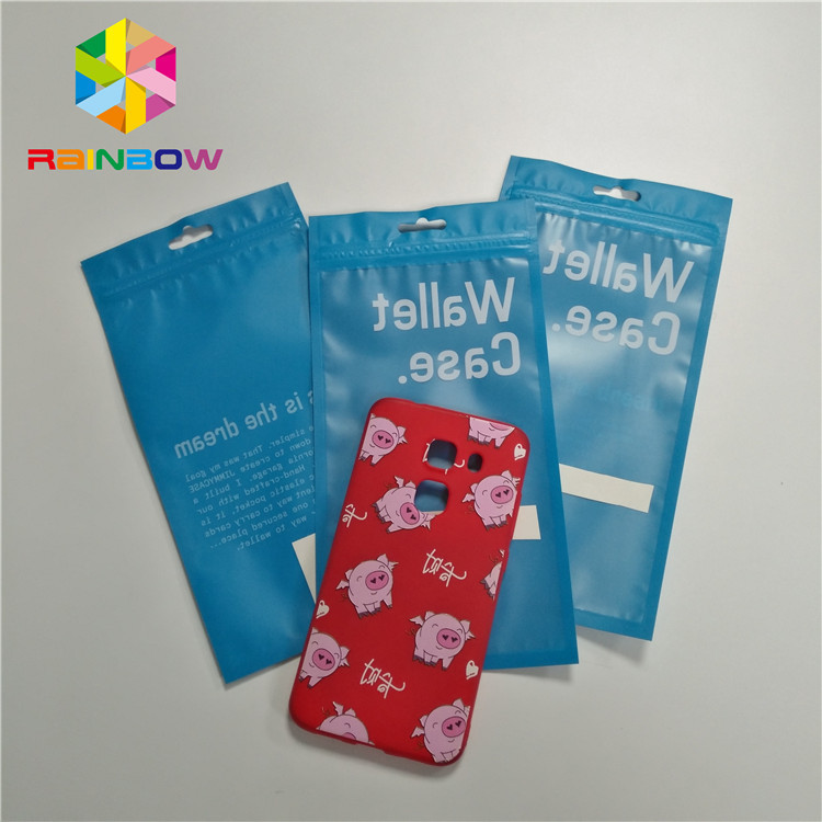 Ziplock Clear Matte 3 Side Seal Flat Etui na etui na telefon / pakowanie kabli