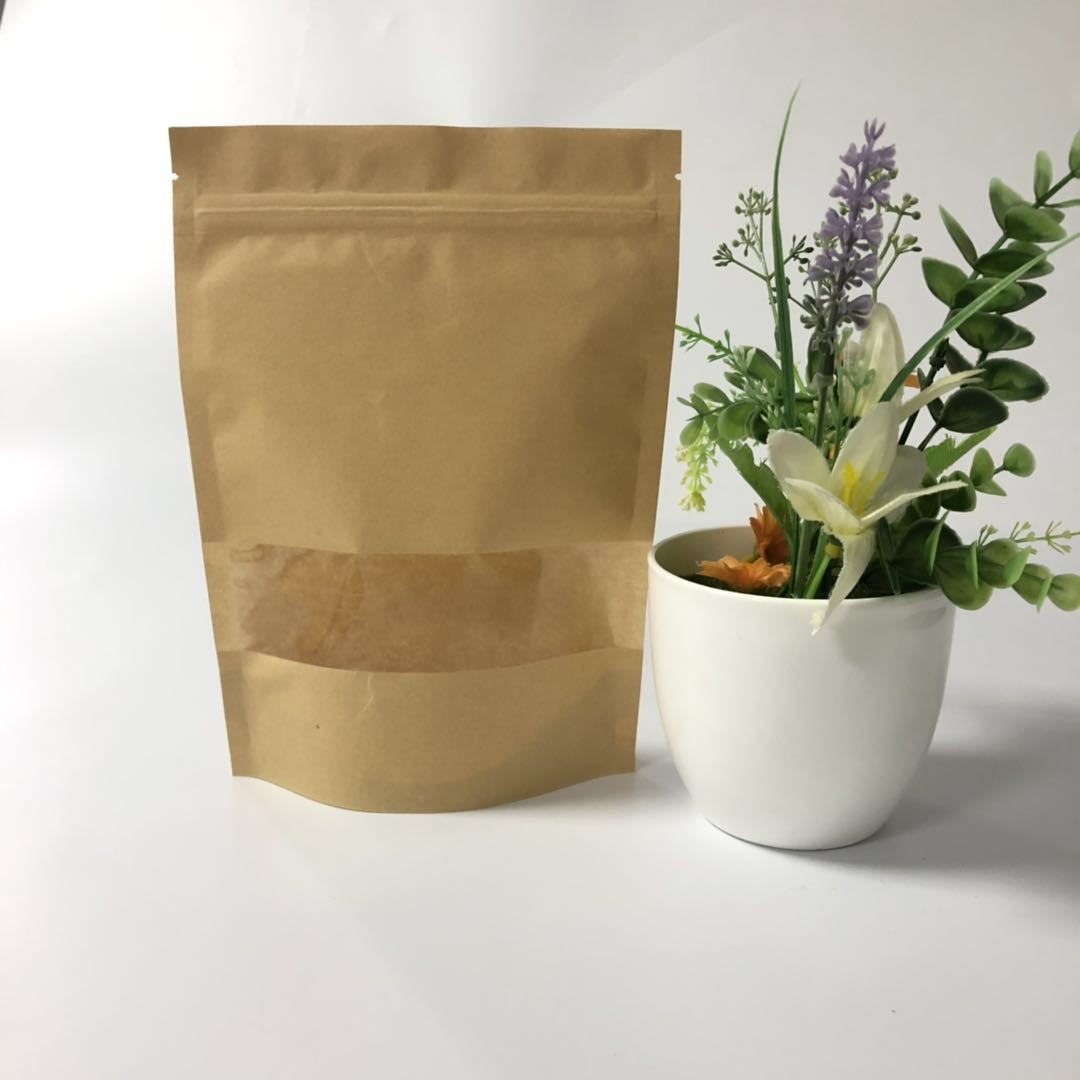 Opakowanie do przechowywania żywności Kraft Ziplock Stand Up Pouch Niestandardowe logo