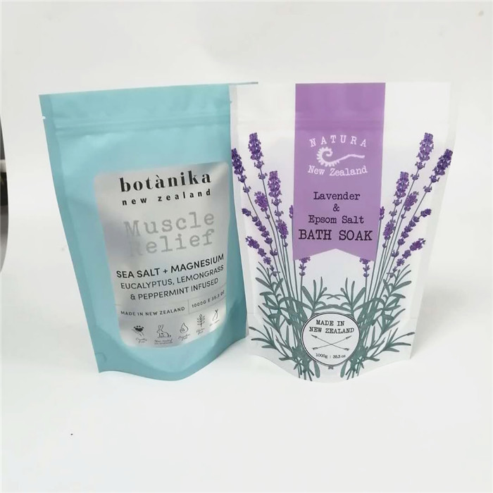 Plastikowe woreczki z solą morską oceanu Opakowanie Samodzielne, zamykane, niestandardowe logo