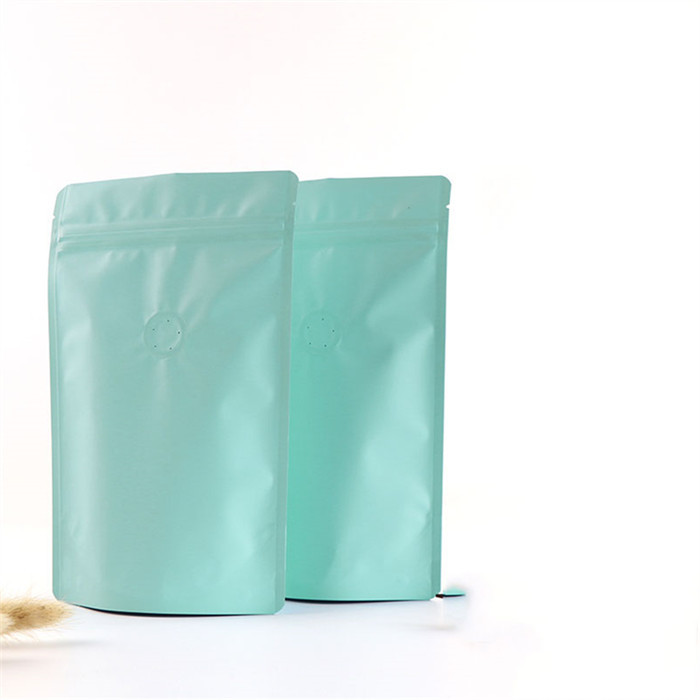 Druk wklęsły Matowe wykończenie Folia aluminiowa na zamek błyskawiczny Torby na kawę z zaworem