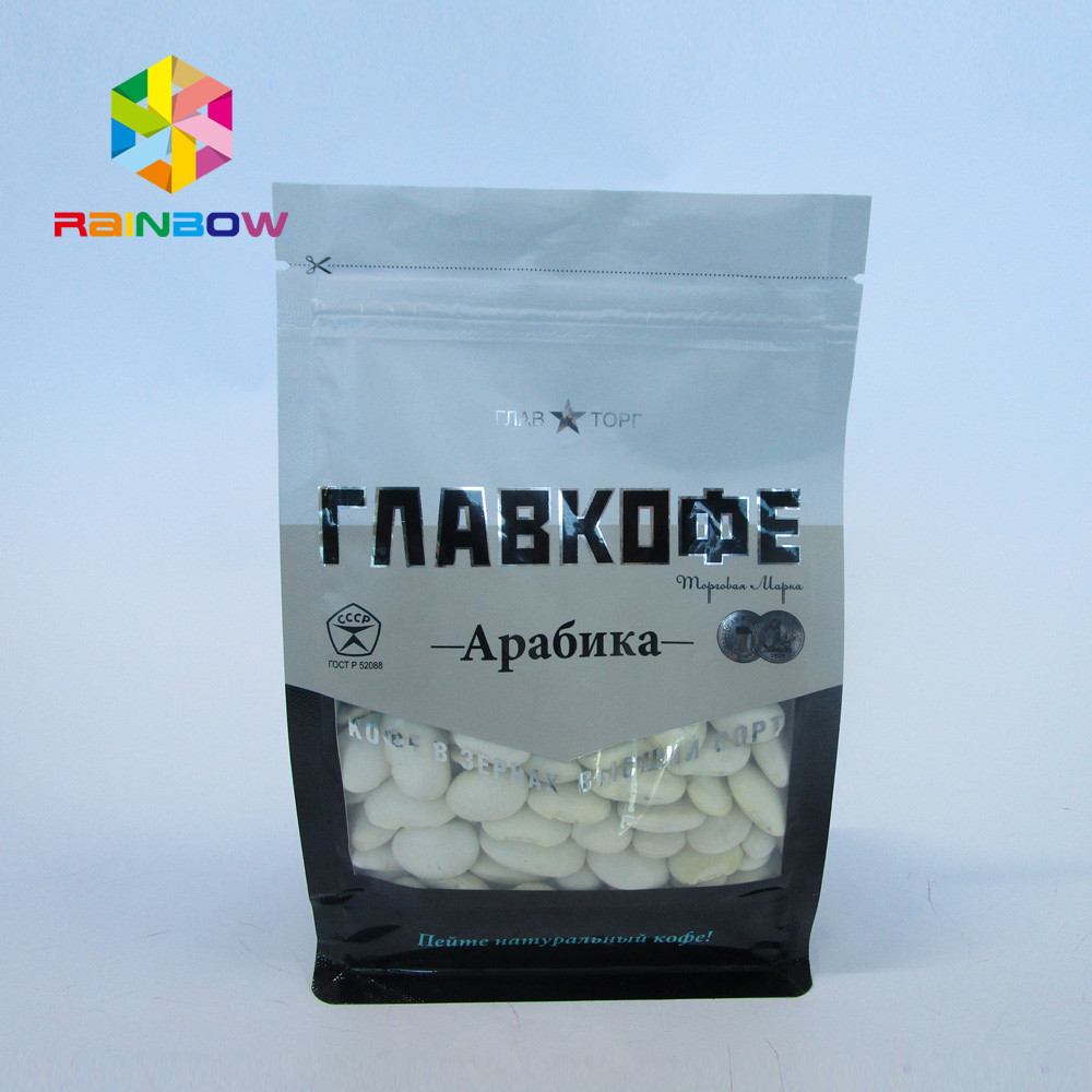 Torebki z cukierkami orzechowymi, z możliwością ponownego uszczelnienia, z płaskim dnem, z klinem, z ośmiostronnym nadrukiem UV