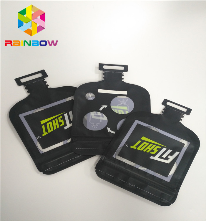 Opakowania cukierków Nieregularne kształty Niestandardowe plastikowe torby z zamkiem błyskawicznym