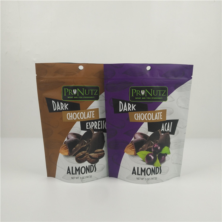 Plastikowy zamek błyskawiczny z nadrukiem spożywczym z niestandardowym nadrukiem woreczki do tabliczki czekolady