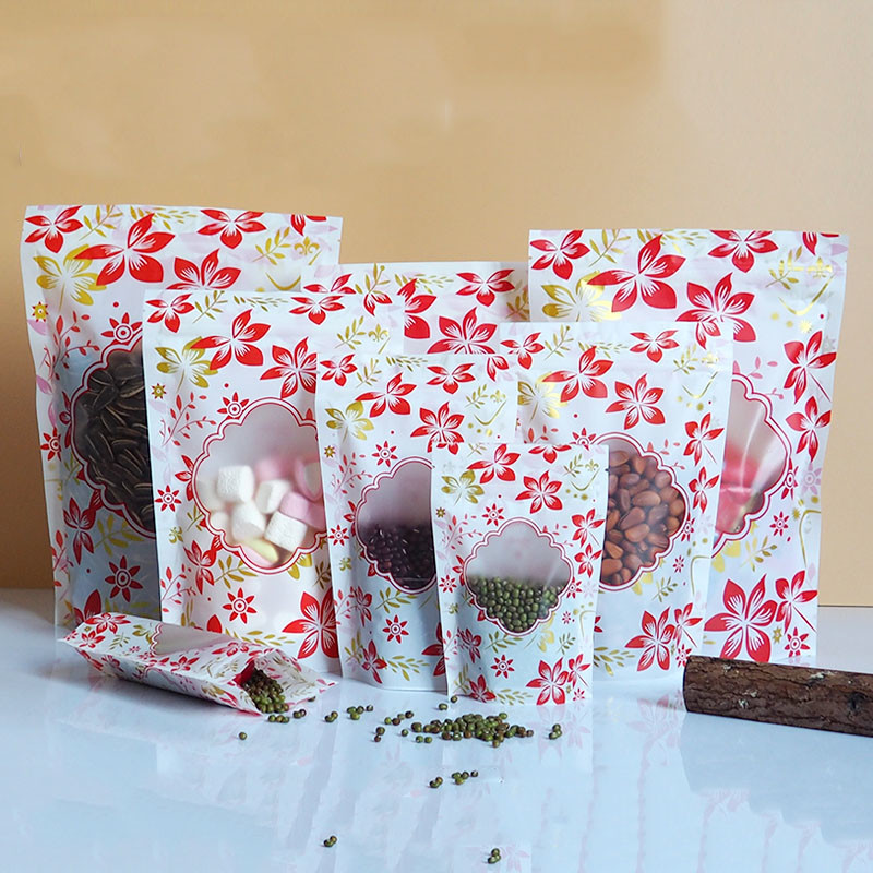 Błyszczący zamek błyskawiczny do pakowania w plastikowe etui Niestandardowe logo z okienkiem