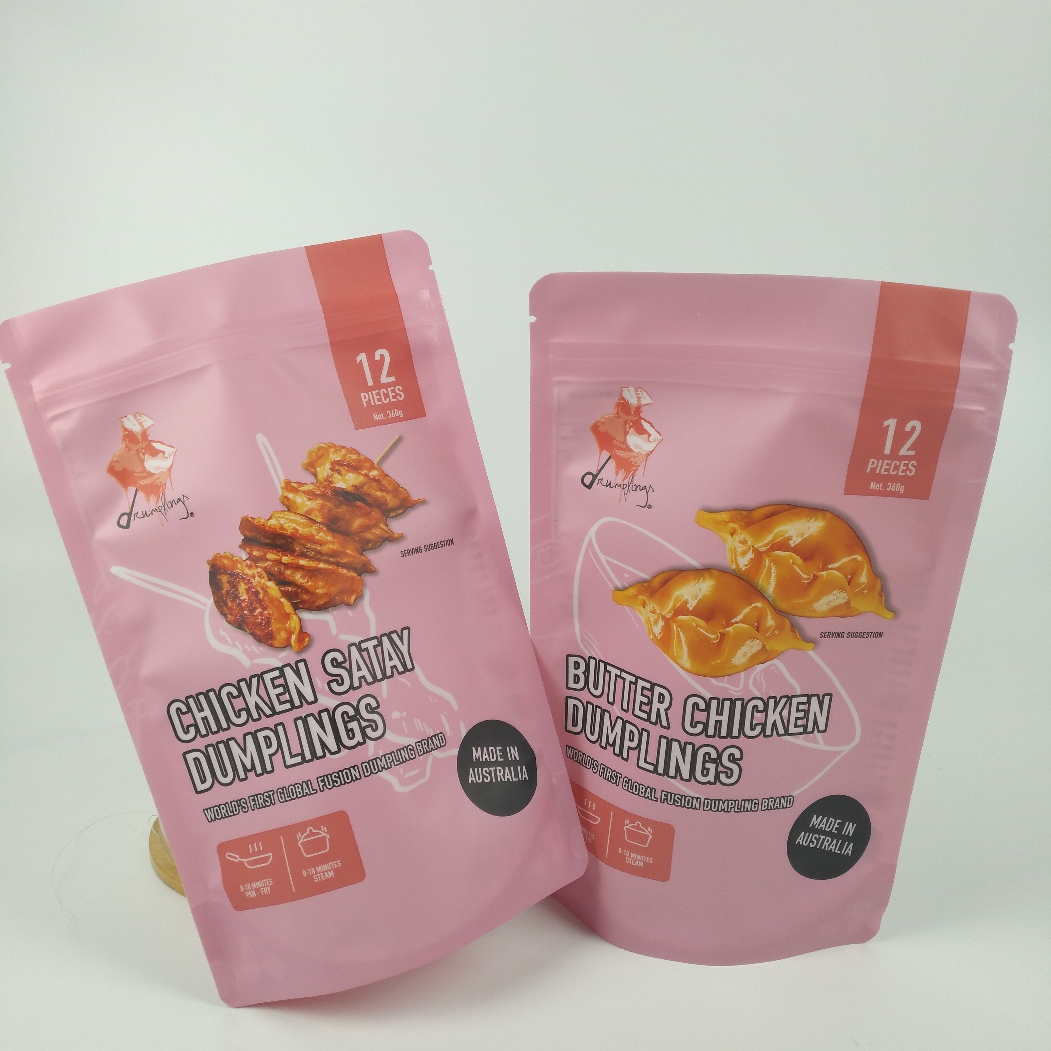 Coffee Matt Zipper Torby barierowe z nadrukiem na zamówienie Samodzielnie stojące laminowane