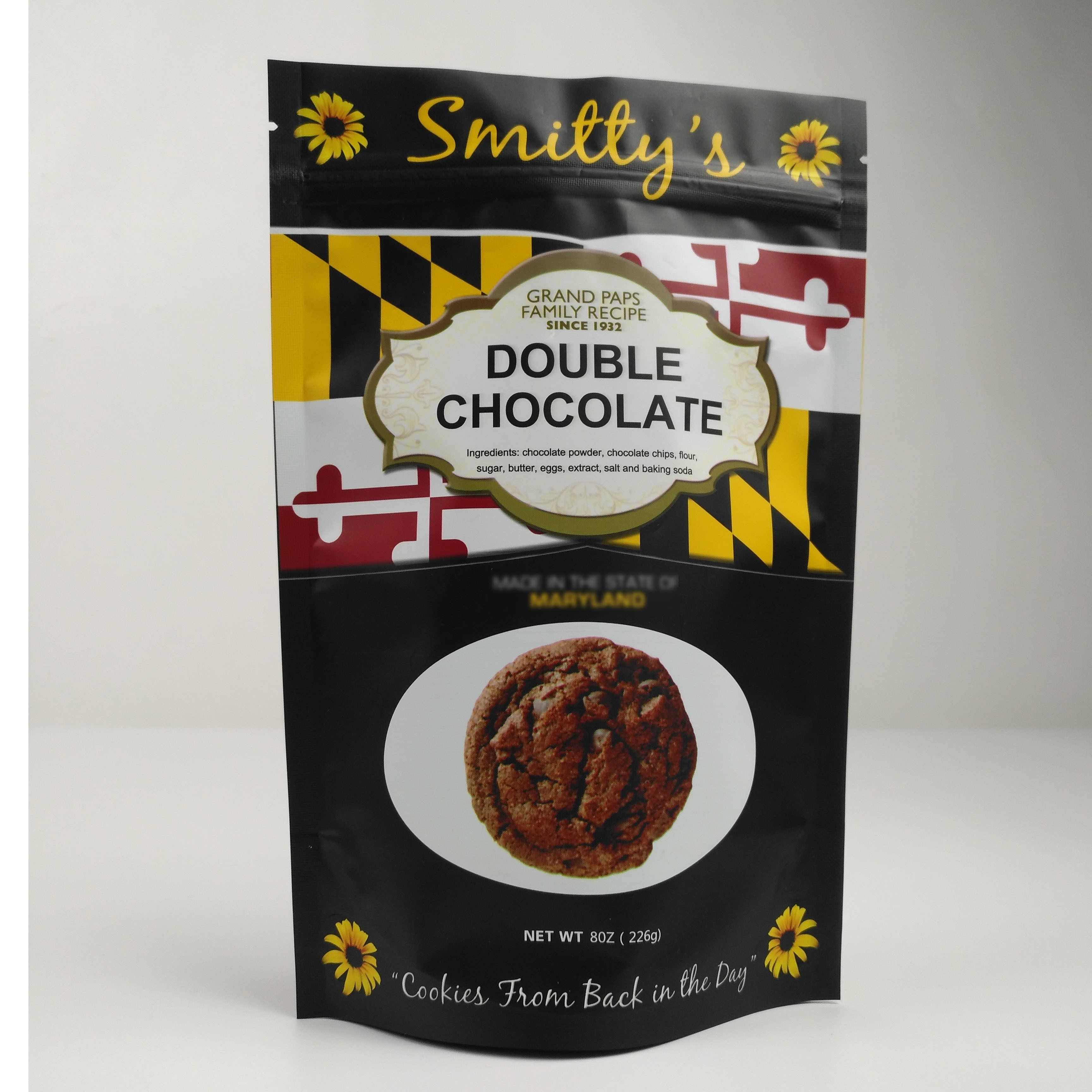 Ekologiczne, matowe torby z folii aluminiowej z zamkiem błyskawicznym na orzechy