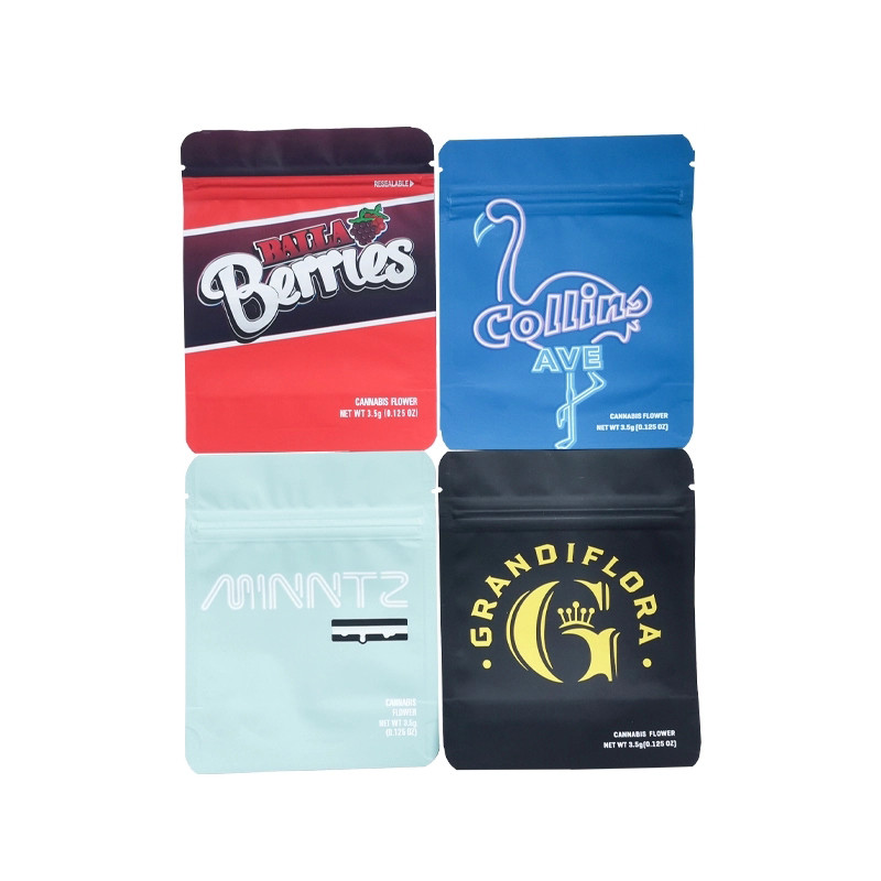 Opakowania na chwasty Jadalne, 3,5-gramowe torby foliowe Zgrzewane, odporne na zapachy, zapinane na zamek Saszetki z miodem