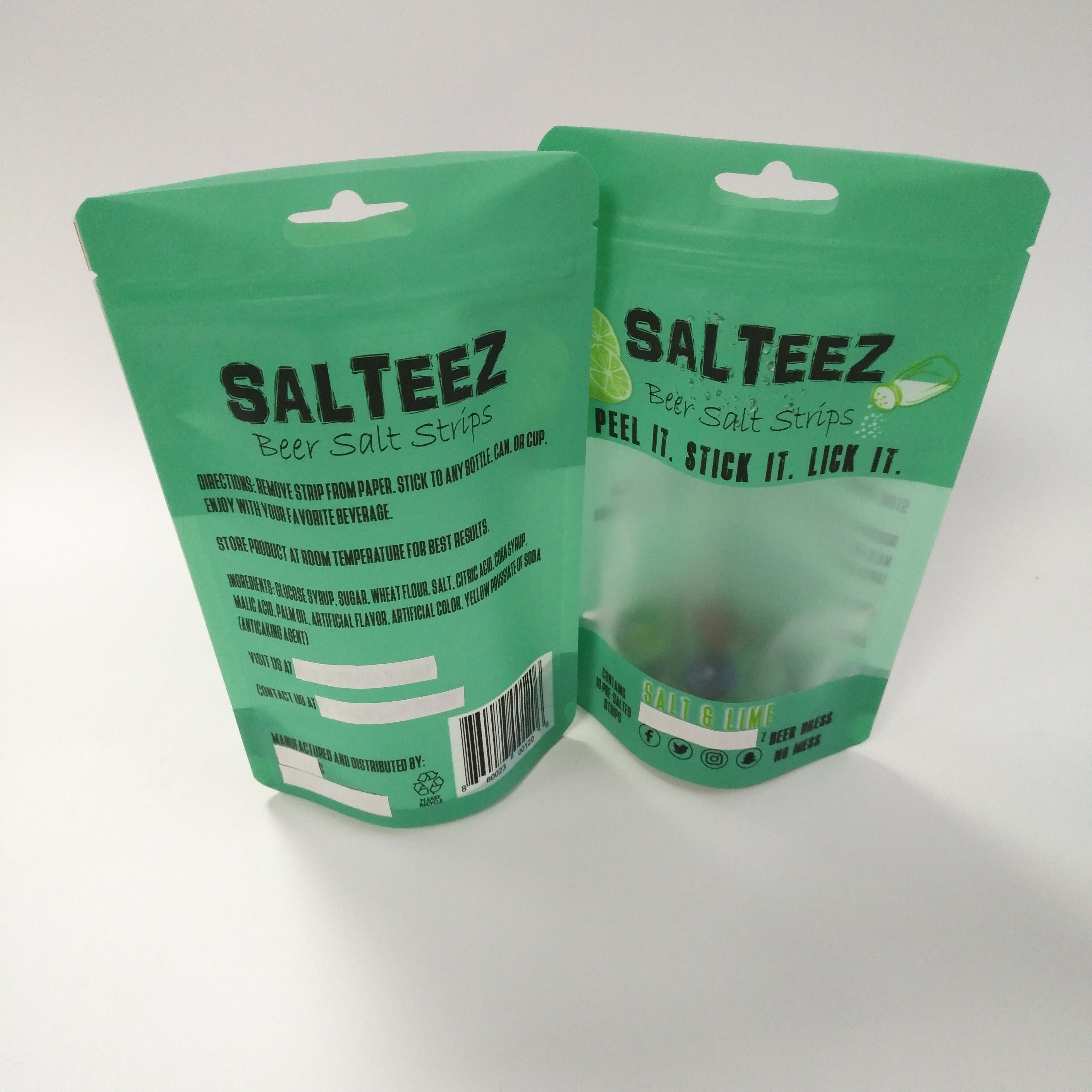 Przezroczyste okienko CMYK 100mic Stand Up Zipper Pokrowiec z zamkiem błyskawicznym