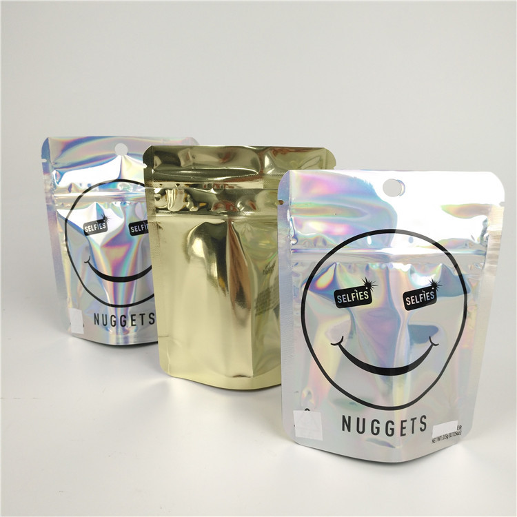 Zipock 300g zamykane torby z folii aluminiowej Mylar do jadalnych opakowań do żywności