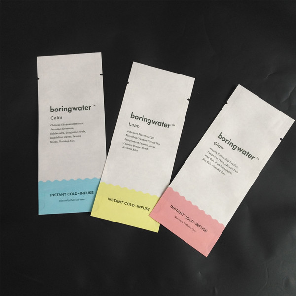 Eco Friend Biodegradowalny papier pakowy PLA Mieszanka do żywności w proszku Torby do pakowania przypraw Trzy boczne woreczki uszczelniające