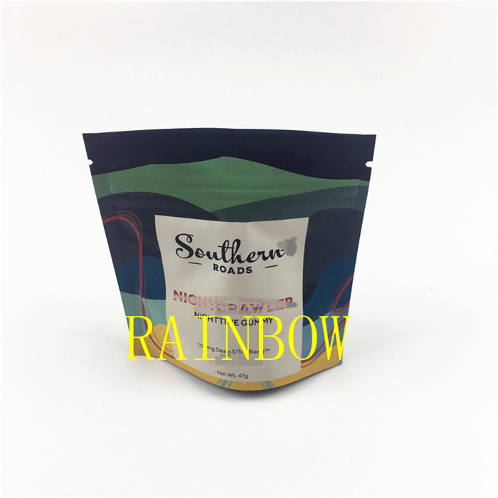 Niestandardowe drukowane 3.5g 7g 28g Suszone kwiatowe ciasteczka jadalne opakowanie odporne na zapach worki na nasiona mylarowe