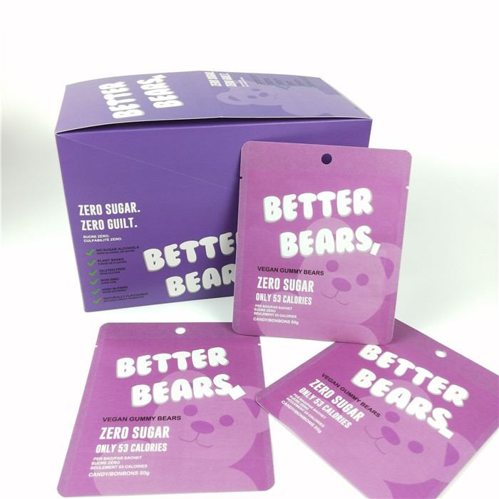 350g Papier Gummy Cbd Pudełko kartonowe Wytłoczenie cmyk