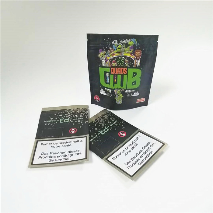 SGS 14g 28g Folia Mylar Zabezpieczona przed dziećmi torba na suwak CMYK 120mic