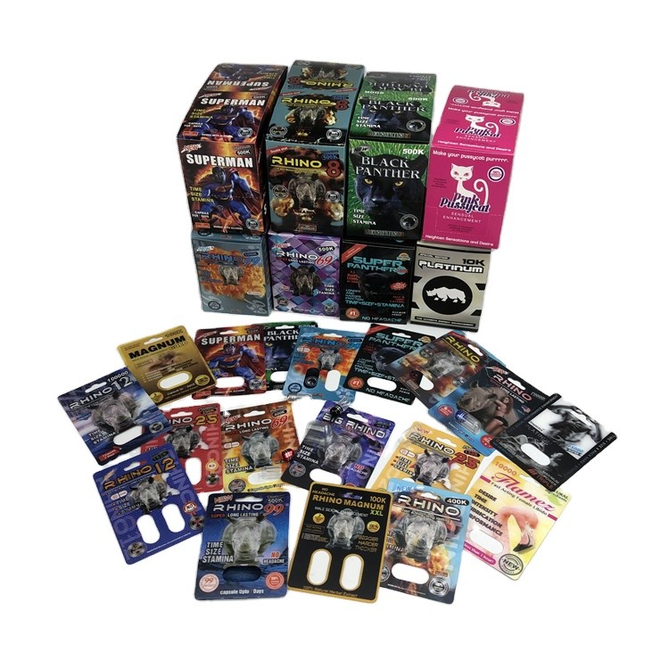 Hologram SGS Sex Pill Blister Card 500k 3D Blister Karta papieru z wyświetlaczem