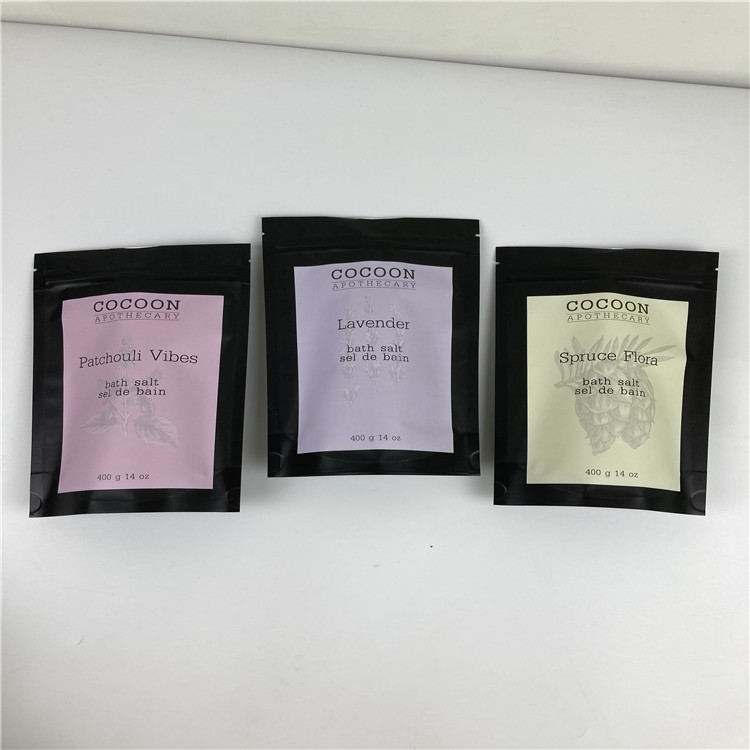 Opakowanie z folii do kąpieli o pojemności 32 uncji Opakowanie z możliwością wielokrotnego zamykania Stand Up Bag / 250g worek na peeling do kawy