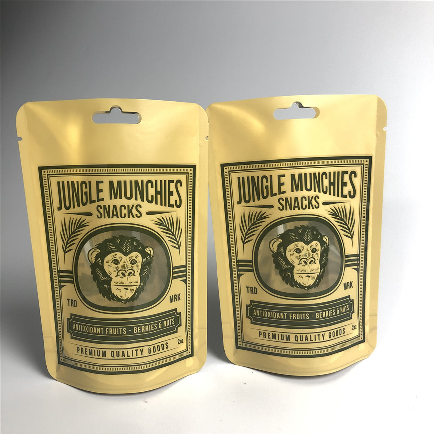 PA 1.5C AL 0.7C Matowe torby do pakowania przekąsek Stand Up MPET